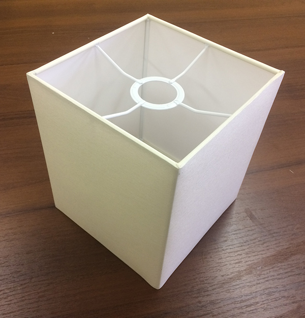 Пример абажура в форме куба
