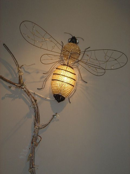 Bee wall sconce for dior by Marie Christophe